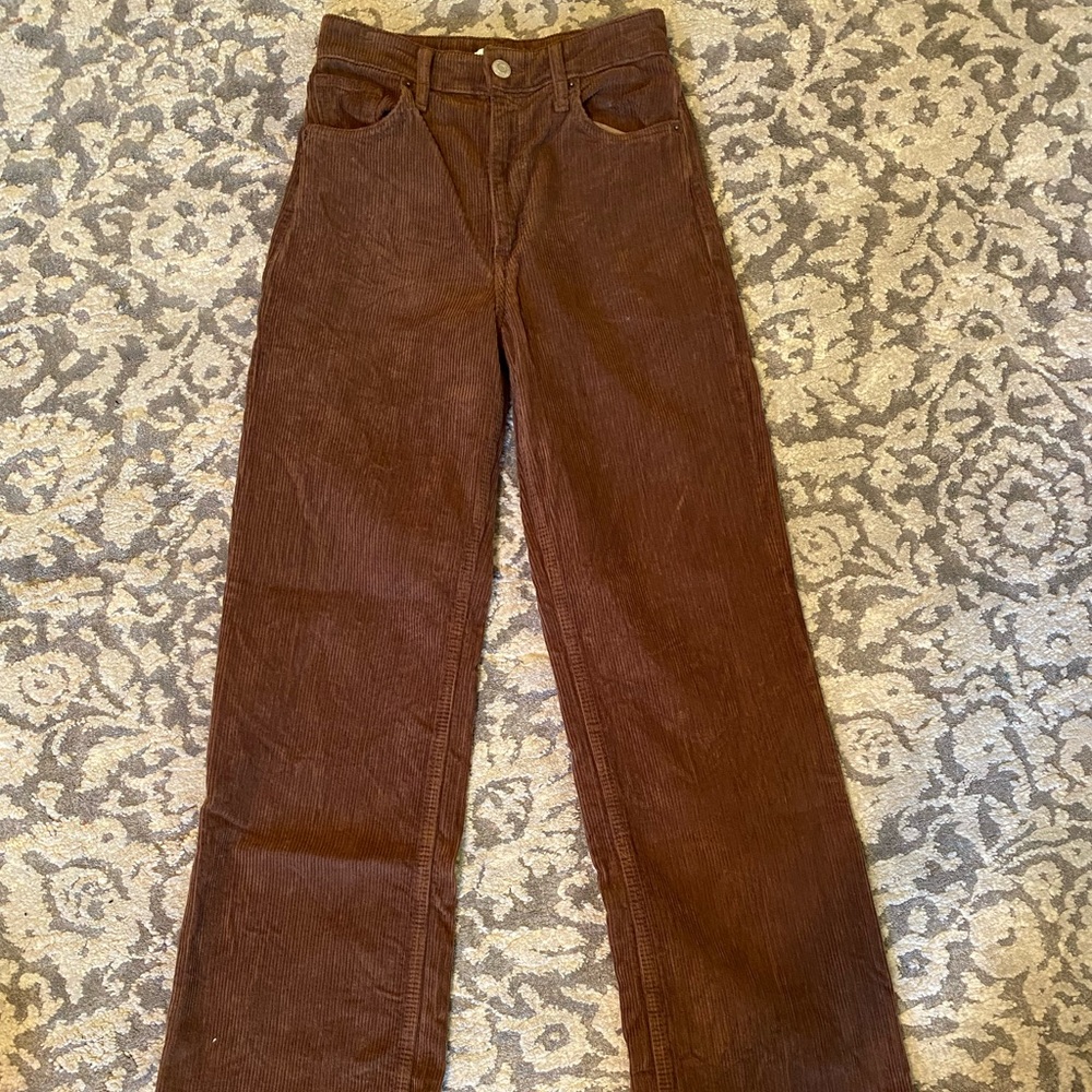 Zara Brown Corduroy Pants